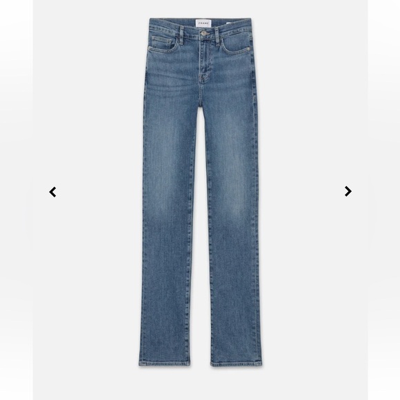 FRAME DEMIN Le High Straight Daphne Blue Jeans - Picture 6 of 12